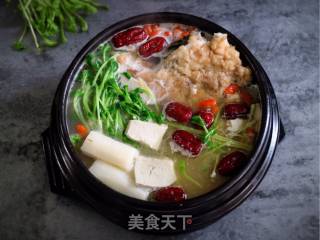 山药鱼头豆腐汤的做法步骤：7