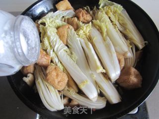 香菇豆腐泡娃娃菜的做法步骤：7