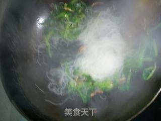 菠菜炒粉丝的做法步骤：7