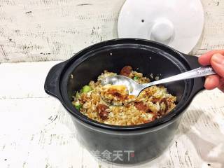 腊味煲仔饭的做法步骤：18