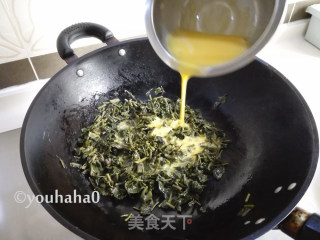 #鸡蛋美食#香椿炒鸡蛋的做法步骤：5