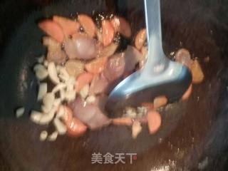 青椒鸡蛋炒腊肉的做法步骤：9