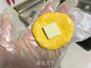 南瓜糯米芝士饼的做法步骤：14