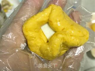 南瓜糯米芝士饼的做法步骤：15