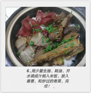 广式腊味煲仔饭的做法步骤：6