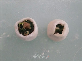 “春食野菜”荠菜鲜肉汤圆的做法步骤：8