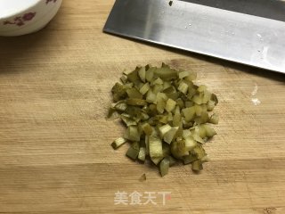 肉末酸黄瓜豆腐的做法步骤：3