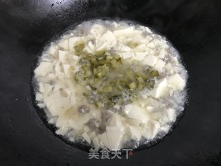 肉末酸黄瓜豆腐的做法步骤：9