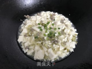 肉末酸黄瓜豆腐的做法步骤：10