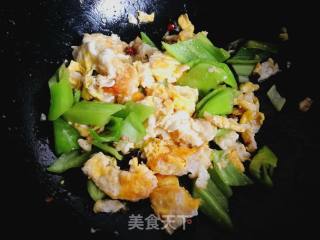 青椒炒鸡蛋的做法步骤：12