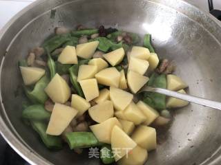 土豆炖豆角的做法步骤：5