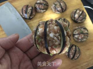 肉酿茄子的做法步骤：5