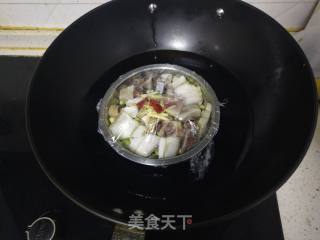 咸鸭蒸毛豆的做法步骤：4