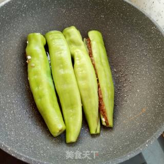 虎皮尖椒酿肉的做法步骤：8