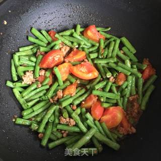 肉末番茄炒豆角的做法步骤：10