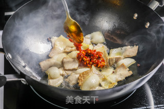 正宗干豇豆回锅肉的做法步骤：4