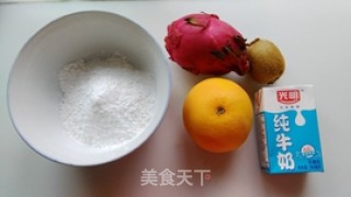 水果牛奶芋圆的做法步骤：1