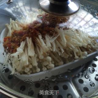 蒜蓉金针菇蒸粉丝的做法步骤：7