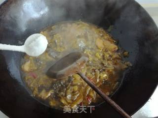 酸菜肉片的做法步骤：11