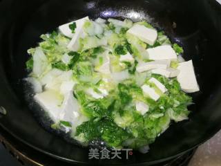 白菜烧豆腐的做法步骤：5