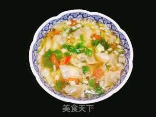 酸汤荠菜馄饨的做法步骤：14