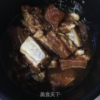 电饭锅版叉烧排骨的做法步骤：10