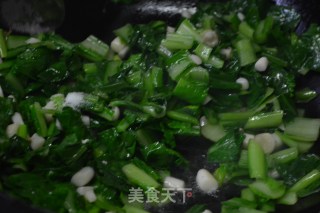 白玉菇炒小白菜的做法步骤：7