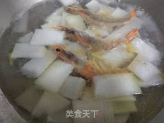 冬瓜大虾汤的做法步骤：7