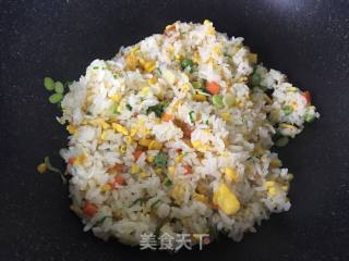 杂蔬炒饭的做法步骤：8