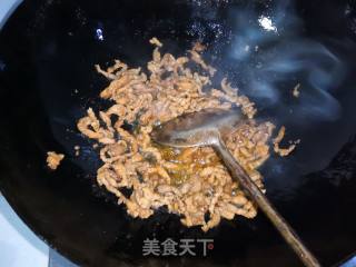 香菜胡萝卜炒肉丝的做法步骤：8