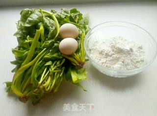 菠菜鸡蛋手擀面的做法步骤：1