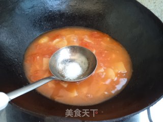 土豆番茄鸡蛋汤的做法步骤：6