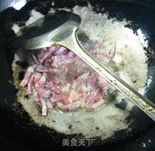 雪菜咸肉炒面筋的做法步骤：7