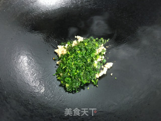 荠菜肉末豆腐的做法步骤：4