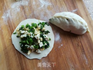 青菜鸡蛋豆腐蒸饺的做法步骤：5