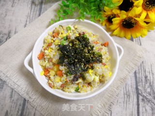 玉米豌豆火腿炒饭的做法步骤：16