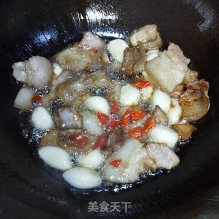 五花肉酸菜炖苦笋的做法步骤：8