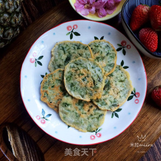 香椿芽鸡蛋饼的做法步骤：9