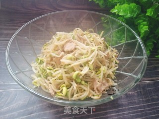 黄豆芽炒肉的做法步骤：7