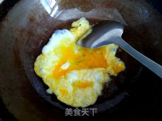 小白菜鸡蛋炒火腿的做法步骤：7