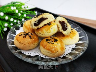 红豆馅酥饼的做法步骤：16