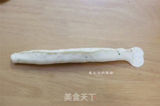 玉米香葱肉松贝果的做法步骤：6