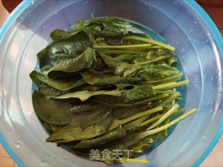 粉丝拌菠菜的做法步骤：2