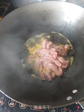 鱼香味扁豆炒肉丝的做法步骤：6