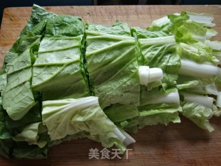 小白菜炒人造肉的做法步骤：2