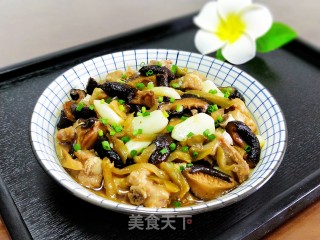 香菇榨菜蒸排骨的做法步骤：6