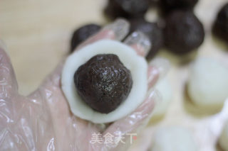 摩卡奶酪冰皮月饼-----整整齐齐一家人的做法步骤：12