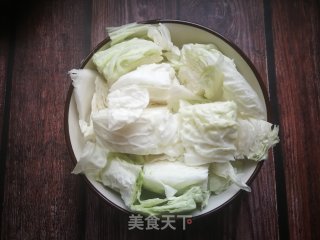 白菜豆腐炖粉条的做法步骤：2