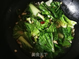 蒜蓉小白菜的做法步骤：9