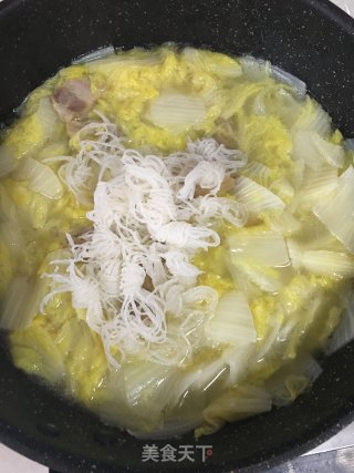 咸肉魔芋娃娃菜汤的做法步骤：5